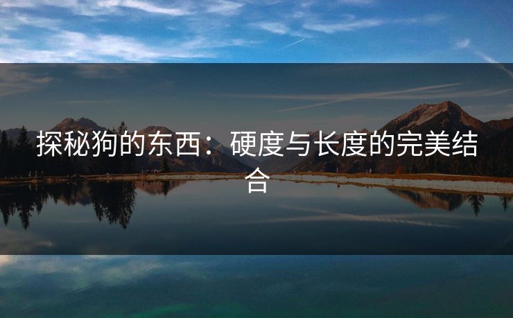 探秘狗的东西:硬度与长度的完美结合 探秘狗的东西:硬度与长度的完美结合